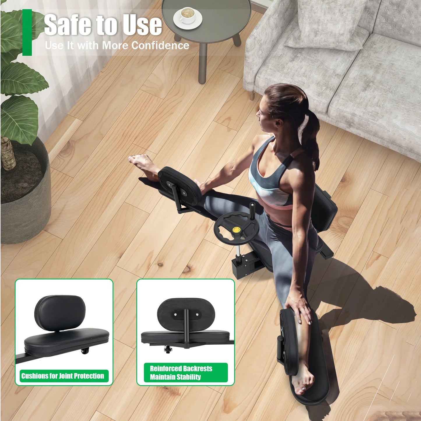 Black Leg Stretching Trainer – Faltbare Splits-Maschine für Tanz, Karate und Fitness