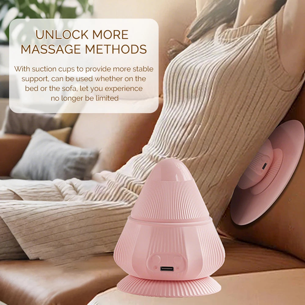 4-in-1 Multifunktionaler Elektrischer Massageball – Vibration & Hot Compress für das Büro