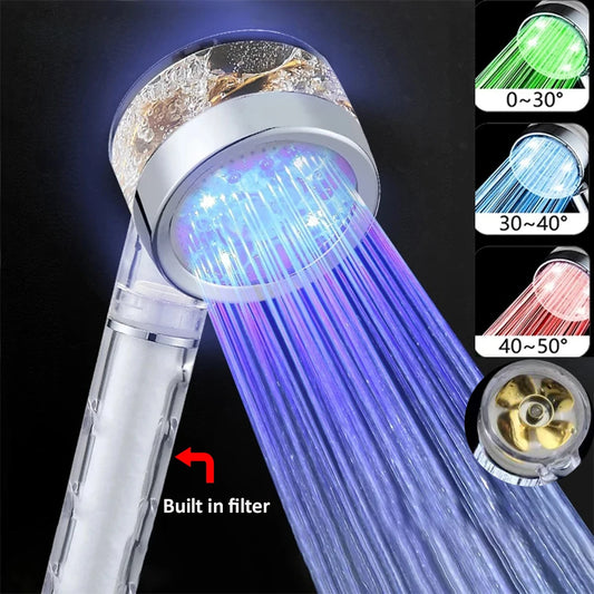LED-Duschkopf mit Temperaturanzeige
