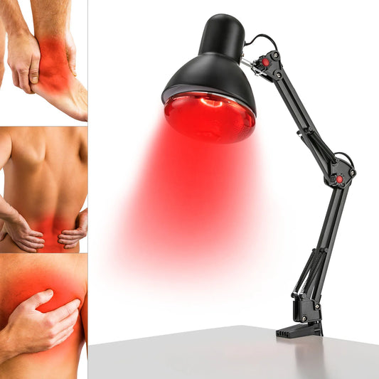 Infrarot Rotlicht-Therapielampe 150W – Höhenverstellbar & Faltbar für das Büro