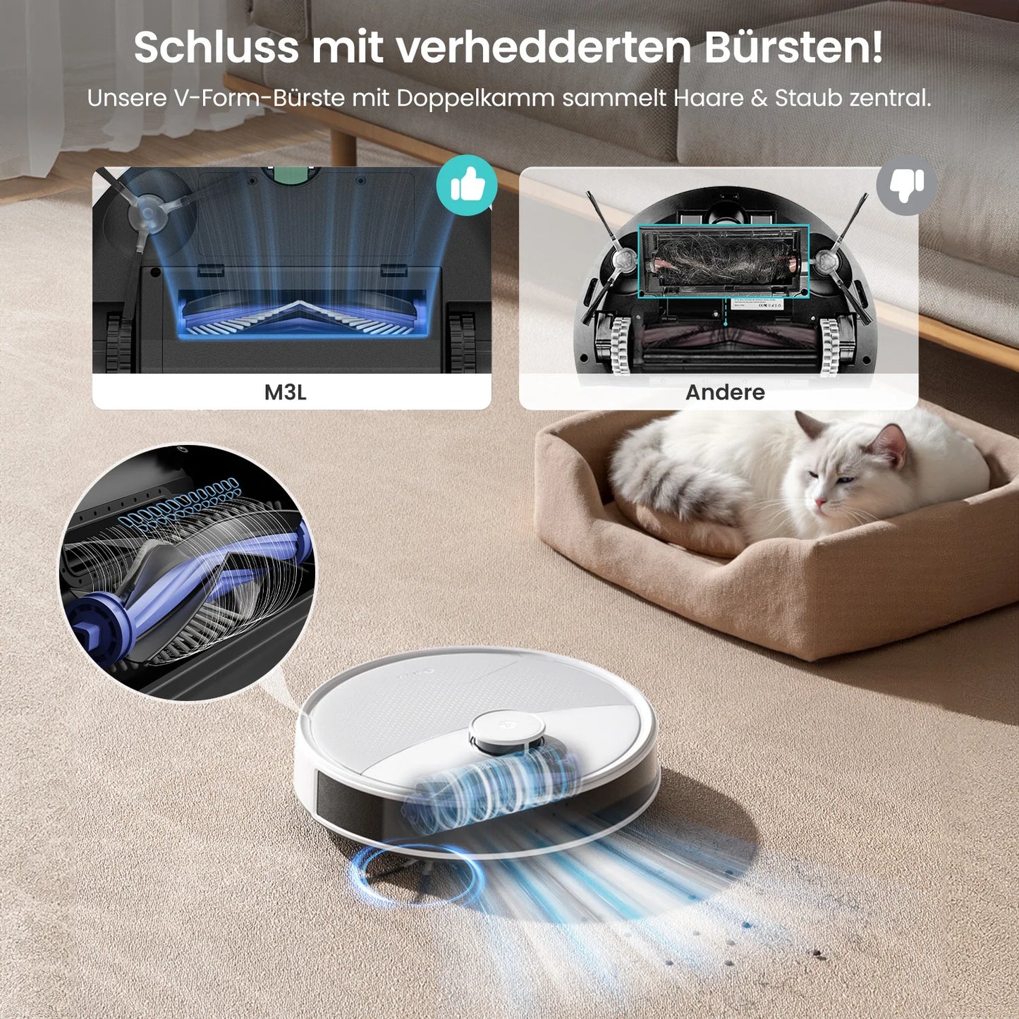 Lefant M3L – Der leistungsstarke Saug- & Wischroboter mit intelligenter Laser-Navigation