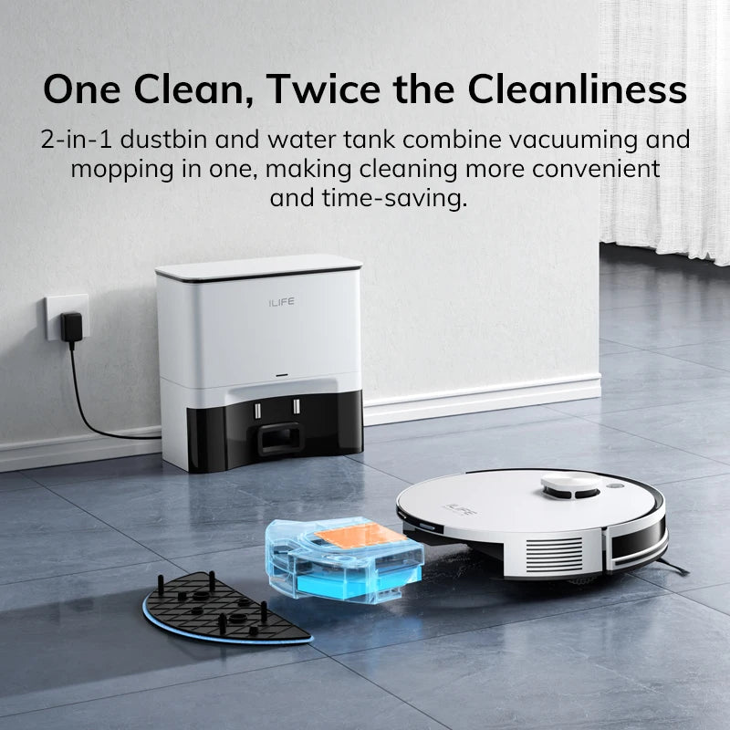 ILIFE A30 PRO 5000Pa SmartClean – Intelligenter Saug- & Wischroboter mit App-Steuerung