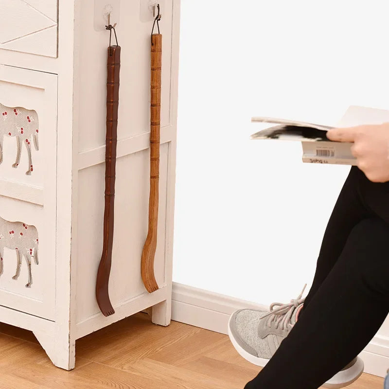 Langer Holz-Rückenkratzer & Massagegerät – Entspannung für Rücken, Schultern & Beine