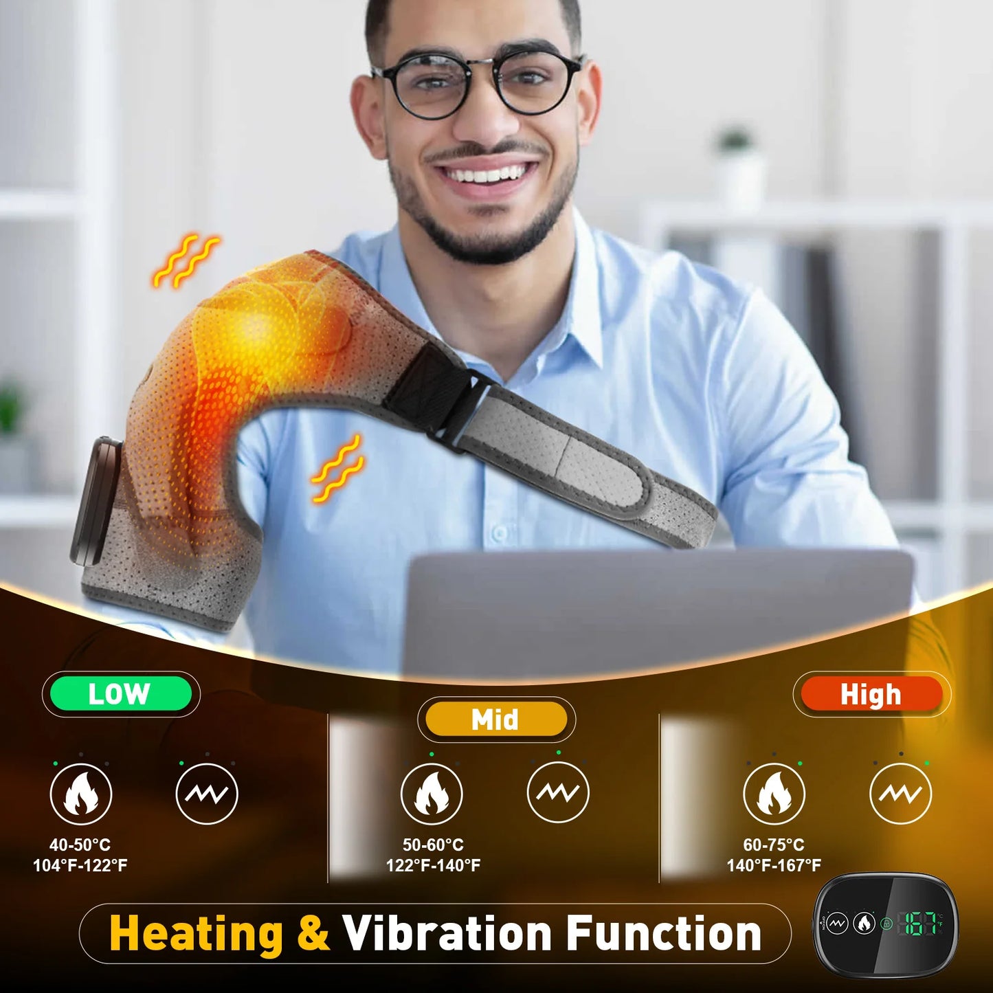 Elektrische Wrme- & Vibrations-Auflage frs Bro Flexbiz Elektrische Wrme- & Vibrations-Auflage frs Bro Flexbiz