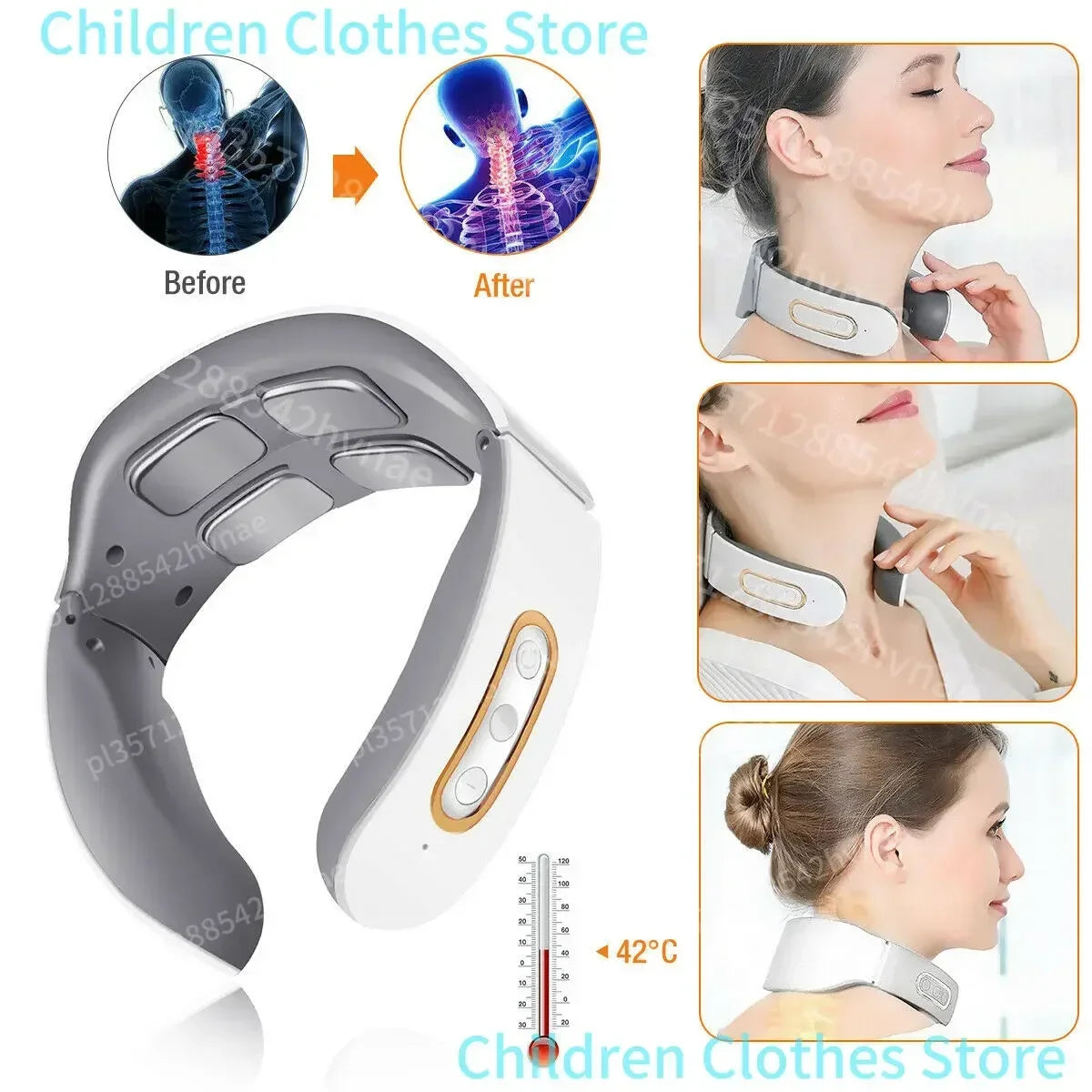 Elektrischer Nacken-Schulter-Massager – 4-Kopf-Pulstechnologie