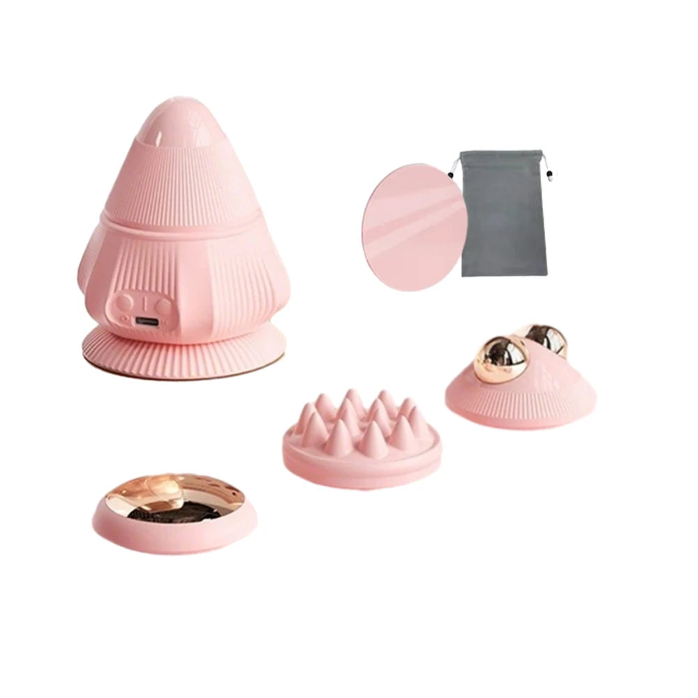 4-in-1 Multifunktionaler Elektrischer Massageball – Vibration & Hot Compress für das Büro