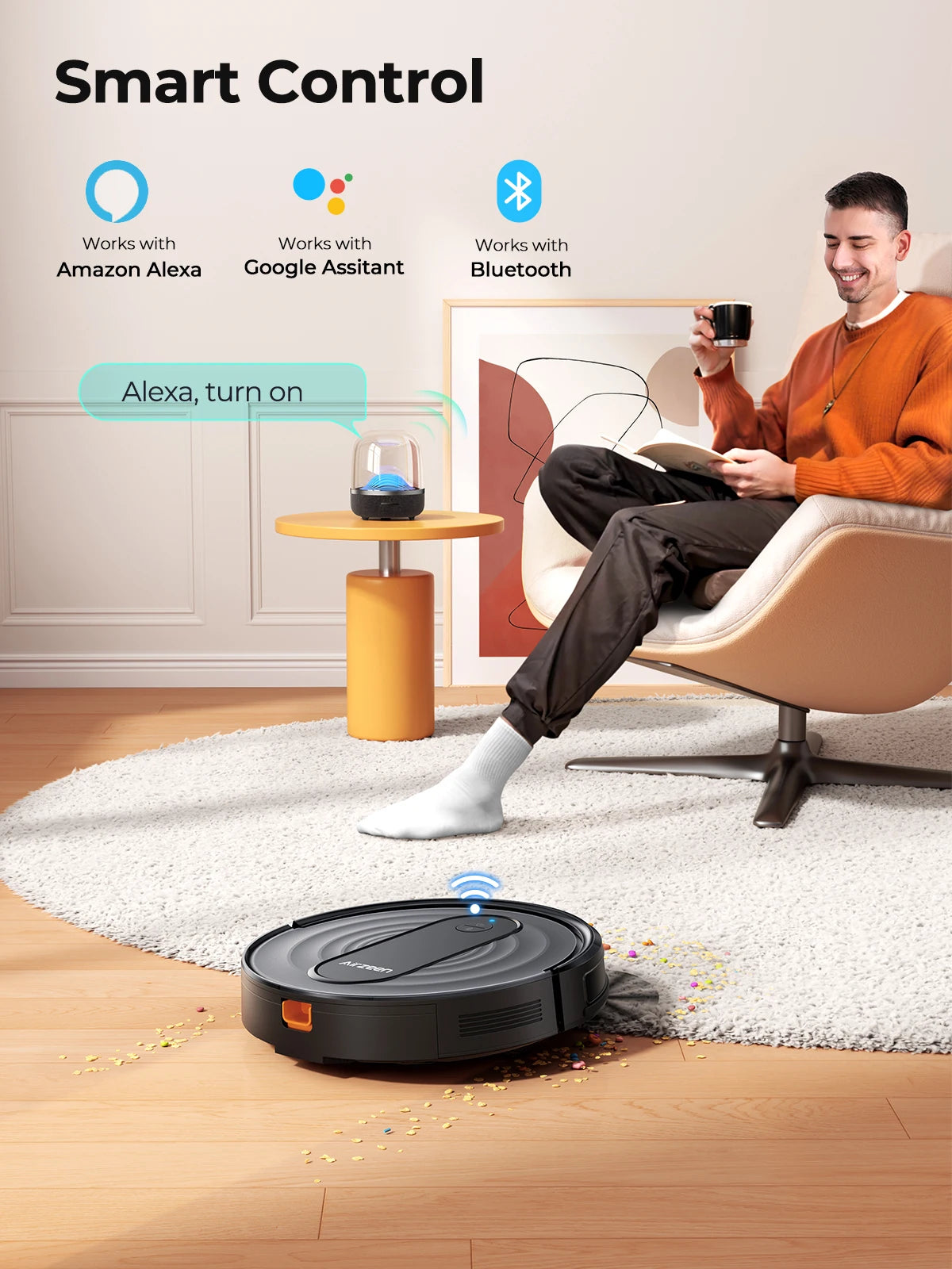 Airzeen R7 Robot Vacuum Mop – Smarte 3-in-1 Büroreinigung mit 3000Pa Power