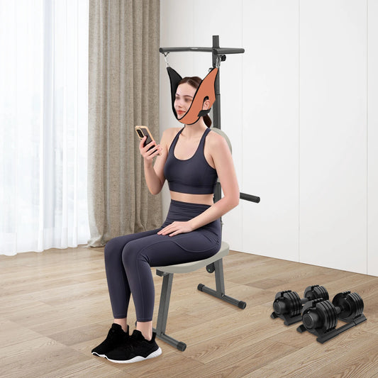 Elektrischer Traktionsstuhl – Entlastung für Nacken & Rücken am Arbeitsplatz