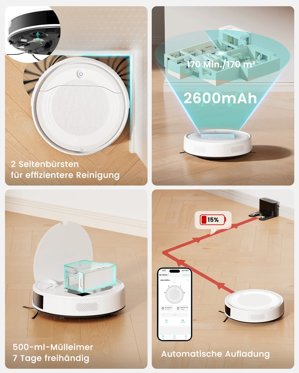 Lefant M310 Ultra – Smarter Laser-Navigationsroboter mit 6000 Pa