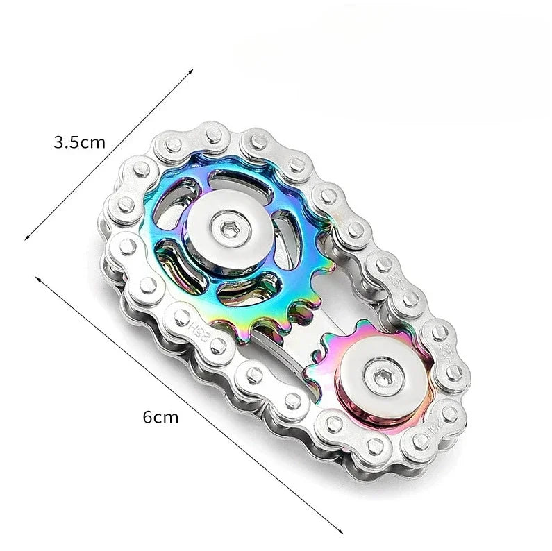 Metal Fidget Spinner Office Desk Toy Stress Relief Gears Hand Spinner for Adults desk decoration home decor Relieve stress relax
