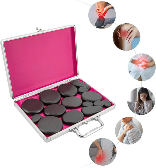 Hot Stone Massage-Set – Entspannung für Zuhause & Büro