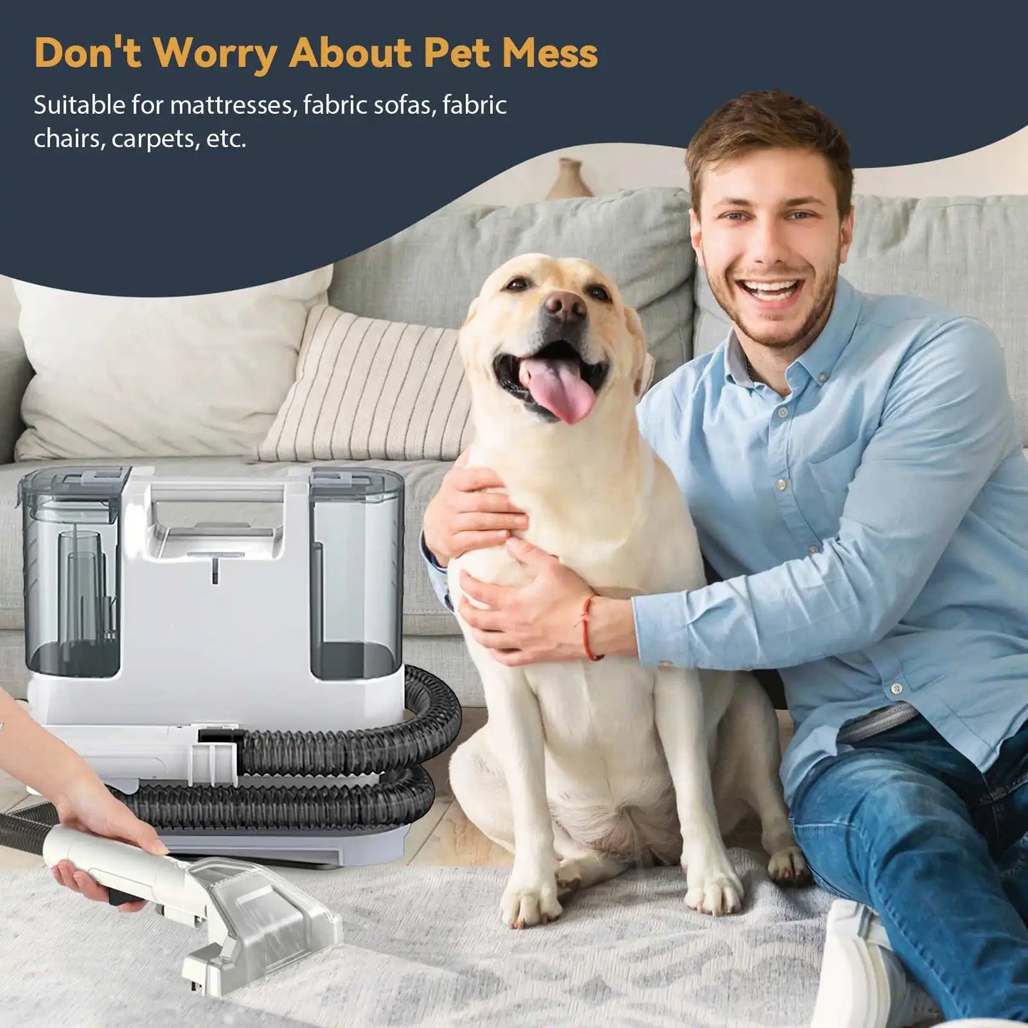 Kompakter, tragbarer Fleckenreiniger für Büro und Zuhause