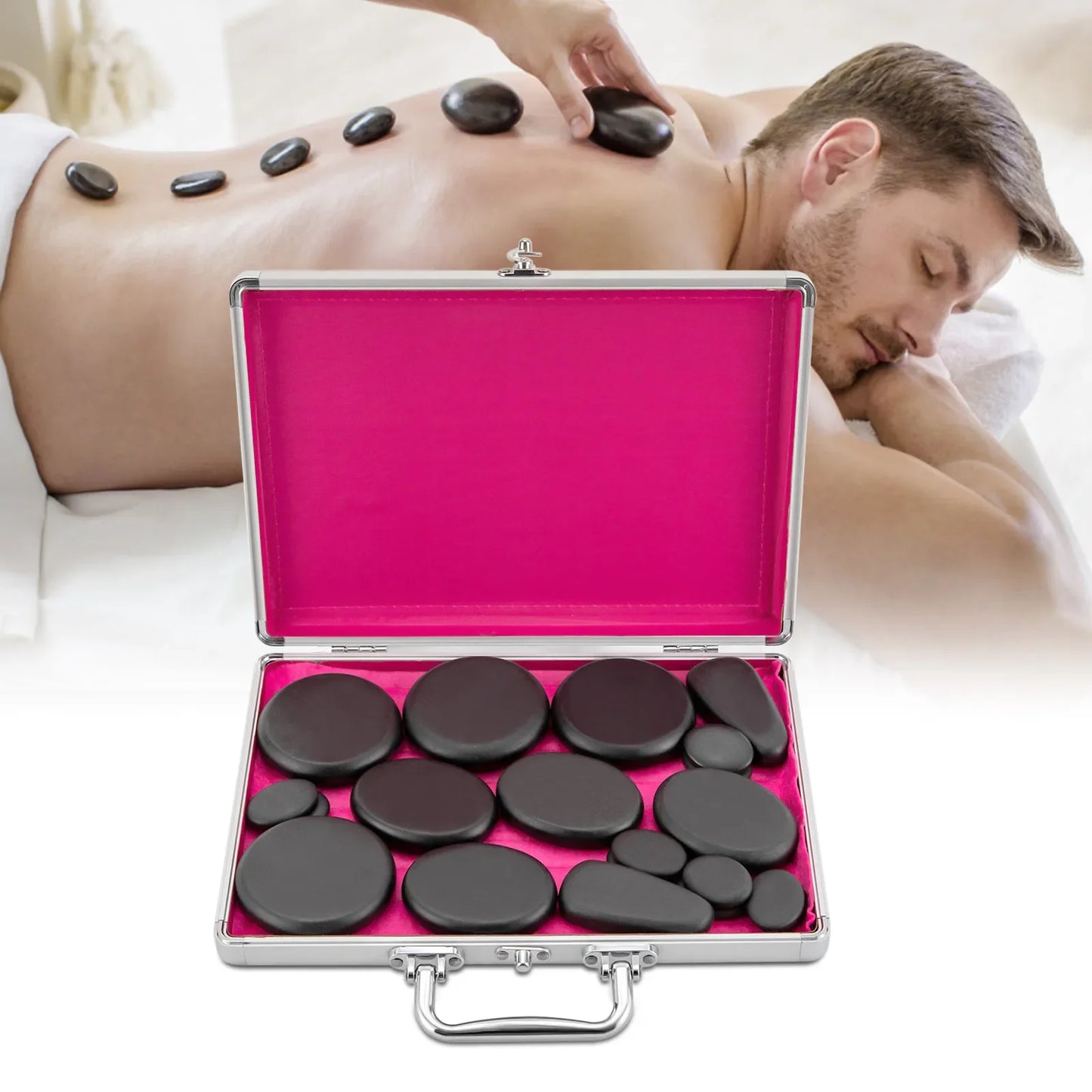 Hot Stone Massage-Set – Entspannung für Zuhause & Büro