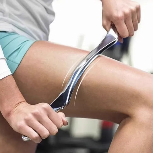 Edelstahl Gua Sha Massagewerkzeug – Schmerz- & Verspannungslinderung für das Büro