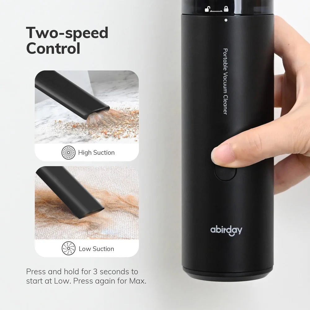 ABIRDAY Kabelloser Handstaubsauger