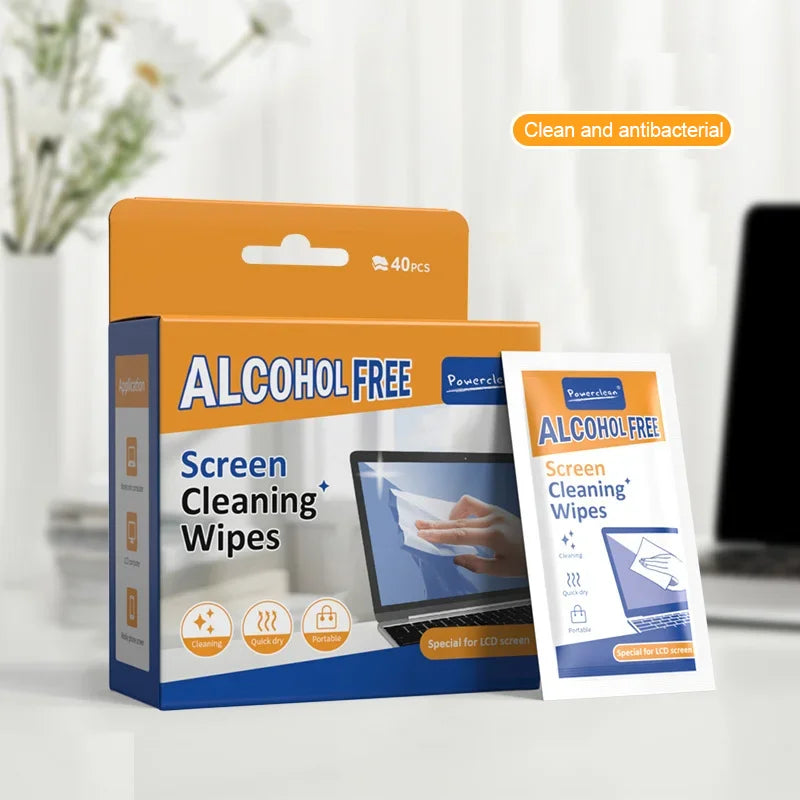 40-teiliges Dual-Use Screen Cleaning Kit für Büro, Arbeitsplatz & mobile Geräte