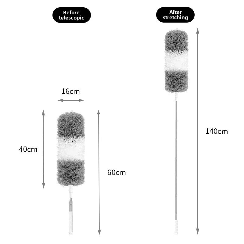 Flexibler, ausziehbarer Mikrofaserduster für Büro, Arbeitsplatz & hohe Decken