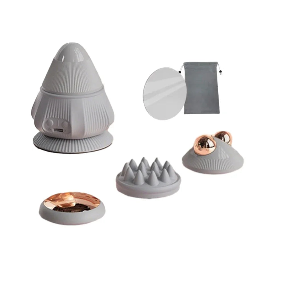 4-in-1 Multifunktionaler Elektrischer Massageball – Vibration & Hot Compress für das Büro