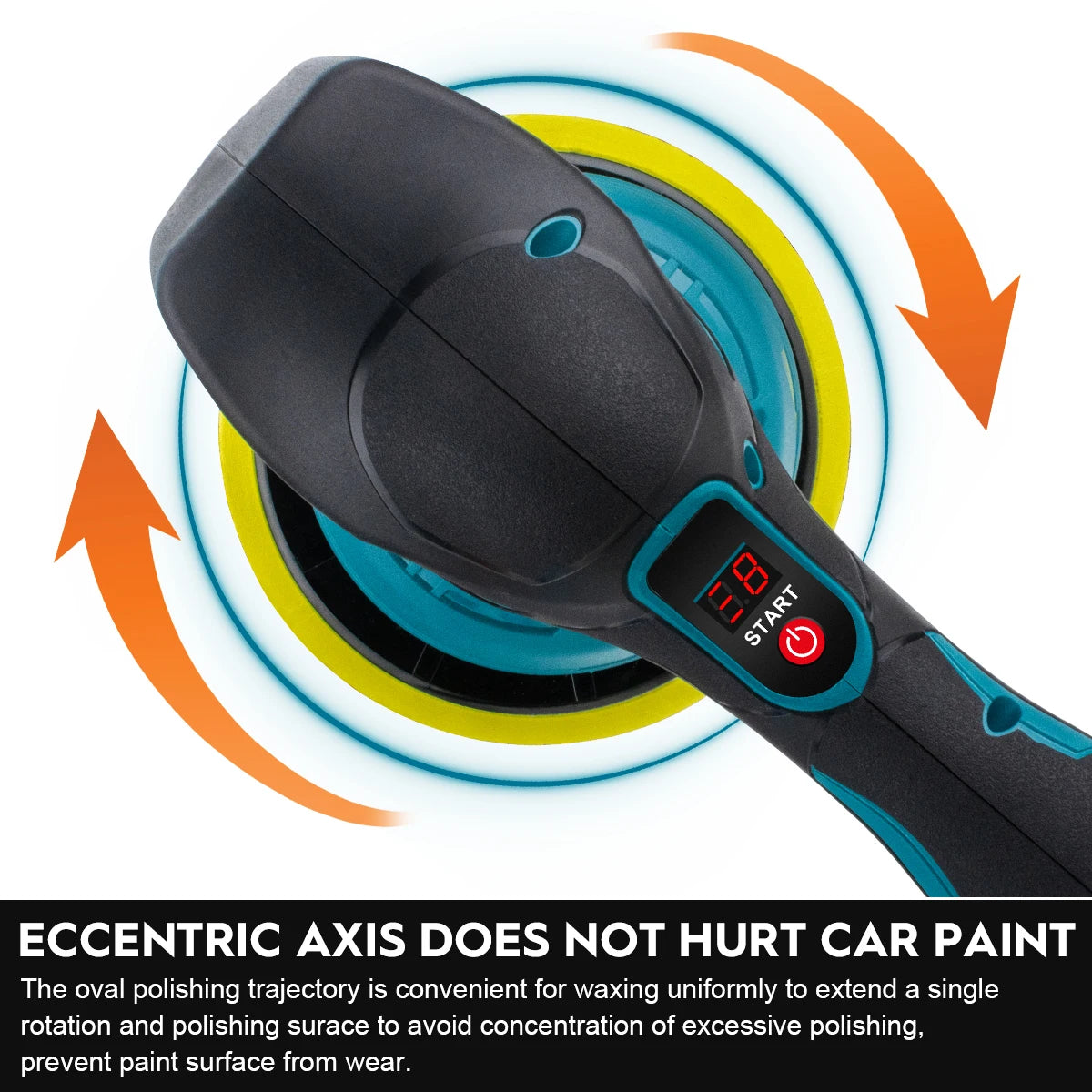 Gisam 18V Akku-Polierer – Leistungsstark, Mobil und Präzise