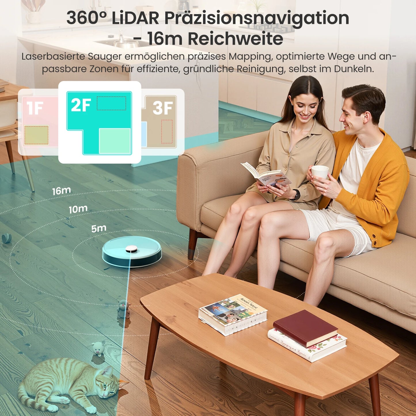 Lefant M3L – Der leistungsstarke Saug- & Wischroboter mit intelligenter Laser-Navigation