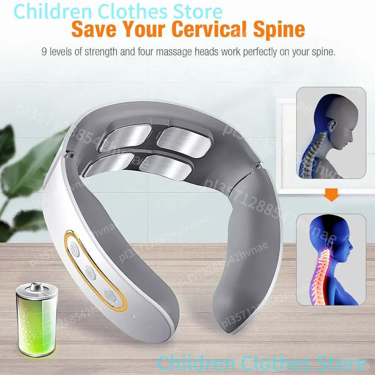 Elektrischer Nacken-Schulter-Massager – 4-Kopf-Pulstechnologie